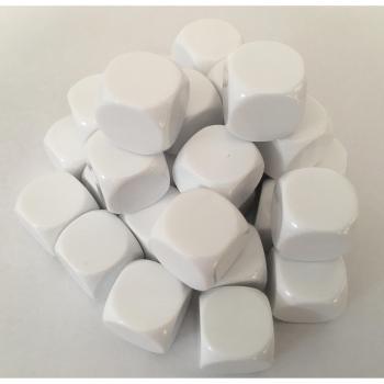 Dés réinscriptibles vierges blanches