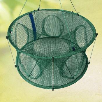 Herramienta de Pesca, Red Plegable con Luz Verde (50cm)