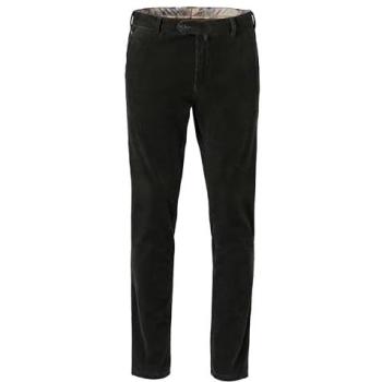 MEYER Bonn Herren-Cord-Chinos – 98 % Baumwolle, 2 % Elasthan, Grün (Opal), Größe 26