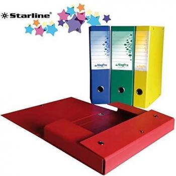 Scatola progetto KingPro blu con portaetichetta 10 cm