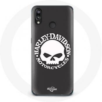 Coque Harley Davidson pour Huawei P20 Lite Tête de Mort