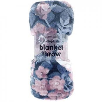 Country Club 150x200cm Grey Blossom Blanket