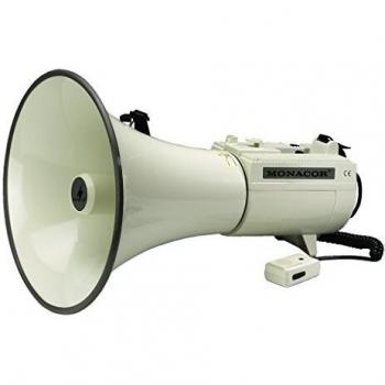 Monacor Megaphon TM-45 mit Handmikrofon, integrierte Sounds