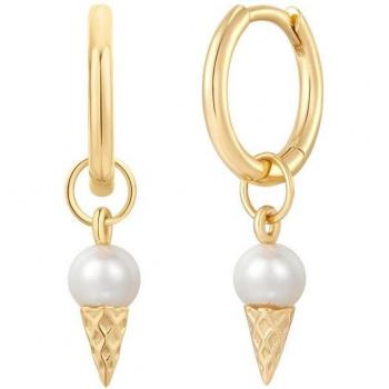 München Women's Gold Sterling Silver Earrings
