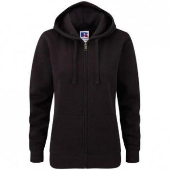 Russell Damen Hoodie Premium Authentic mit Reißverschluss (3-Lagen-Gewebe) (Weiß) S