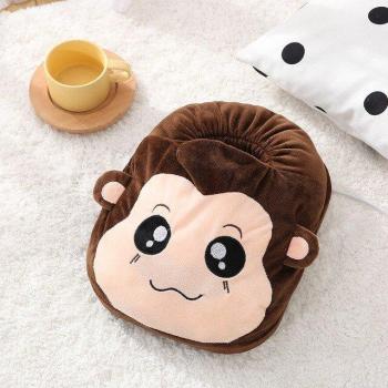 Cojín peludo cálido para pies