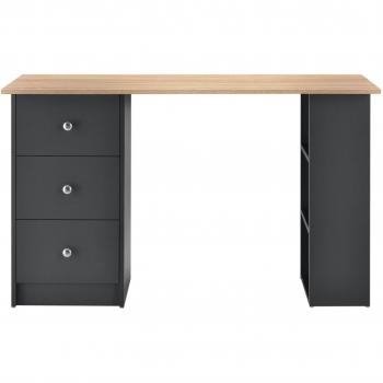 Bureau 120 cm en Bois Marron – Sécrétaire Moderne