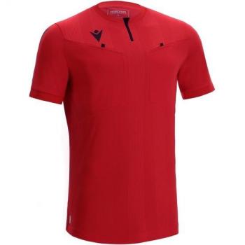 Offizielles Schiedsrichtertrikot – Macrons 22‑Kurzarm Modell, Rot, L