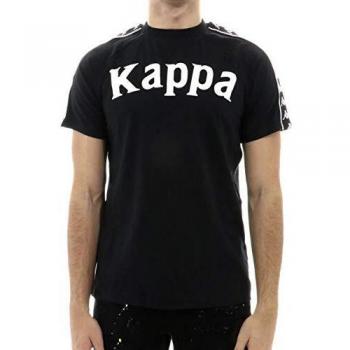 Kappa Balima 222 Banda T-shirt Korte Mouwen Zwart/Wit
