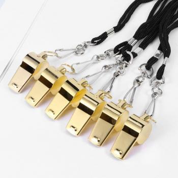 Sifflets d’Urgence 6‑pièces – Doré, Randonneur & Gym