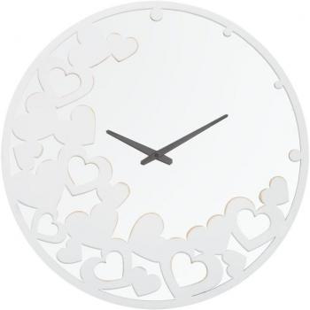 Orologio “Bianco Cuore” Ø55x4 cm in MDF