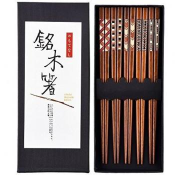 EarthWise Chopstick Bundle – 5 Pair Natural Wood, Ready-to-Use Pack