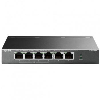 Switch TP-Link 6 Puertos 10/100 PoE TL-SF1006P
