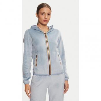 K‑Way Lily Double Zip Polar Sweatshirt – Blue (Small, Female)