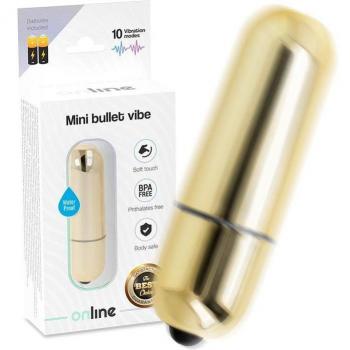 Vibrador Dourado Compacto Online 1ud