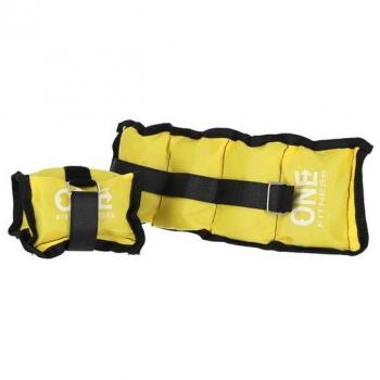 Oreillers de poids 2 x 15 kg One Fitness WW02 (jaune)