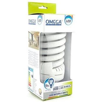 Lampada LED Spiralina 5,5 Giri 30W 2650 Lumen 4500K Attacco E27 Classe A+ Omega