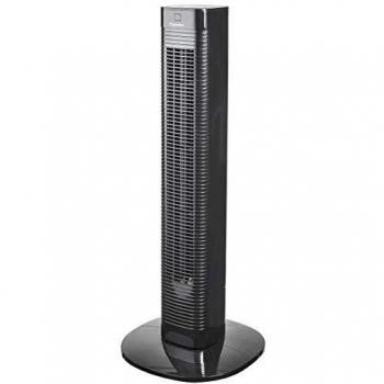 Bestron Ventilator Turm, Schwenkfunktion, 80 cm, 50 W, Schwarz