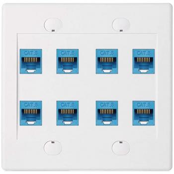 Módulo RJ45 Cat 6 8‑Canales Hembra-Hembra