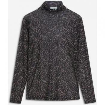 Cinque Slim Fit Mesh Shirt Zebra Print Damen