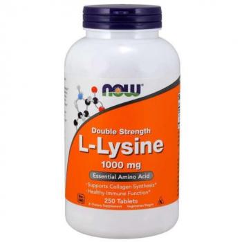 Now Foods Double Strength L-Lysine 250 Tablets 1000 mg