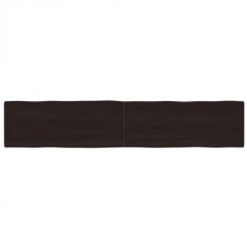 Dessus de table chêne massif traité avec bordure assortie (Vidaxl)