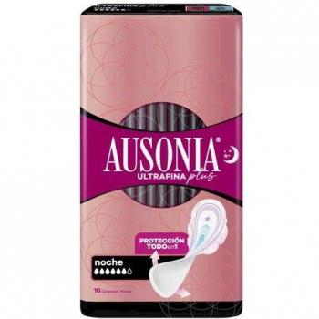 Ausonia Ultrafina Plus Compresas de Nuit Ailées 10 uds