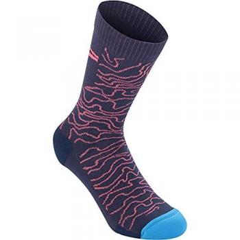 Calze Alpinestars Drop 15 Nero Blu Rosa L