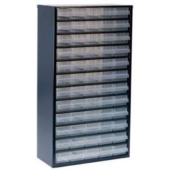 Transparent Blue 60-Drawer Raaco 137386 Cabinet
