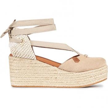 Espadrillas Popa con Zeppa Muri Beige