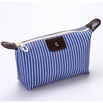 Bolsa organizadora de belleza a rayas