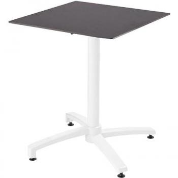 Table de jardin 60 x 60 cm ardoise gris foncé
