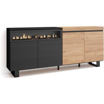 Aparador de Salón con Diseño Industrial