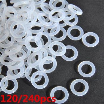 Paquete de 120 Piezas Repuesto Anillo de Goma (Blanco)