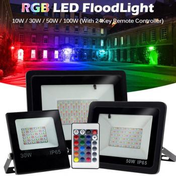Outdoor RGB LED Wall Washer Lamp 100W