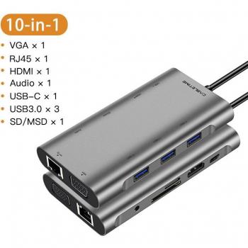 CABLETIME hub USB-C 6 en 1 para MacBook