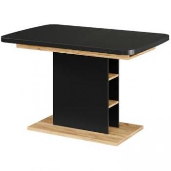 Fenaro Table d’Entree Chêne Noir Force De L'Or 120×80 cm – Compartiments Exposés
