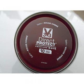Peinture V33 Rouge Ombre 0,5 L Satiné pour Bois Extérieur