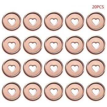 Heart-Shaped Loose Leaf Binder Rings 23mm