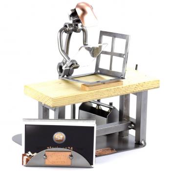 Handgefertigte Steelman24 Stahlfigur – Geschenkidee für Architekten