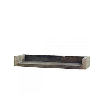 Chic Antique Shabby Chic Wandregal Grimaud, 5 cm hoch, 50 cm lang, 15 cm breit, braun