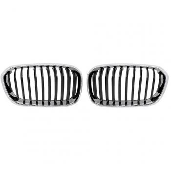 Grille d’échappement avant chrome pour F20 2015‑2019 118i 120i