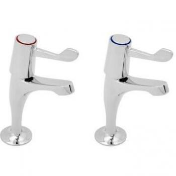 Lever Handle Kitchen Faucet, Deva DLV103, 6 Reach, Chrome Finish