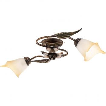 Miranda 2-Light Chrome Flush Mounted Ceiling Light Fixture