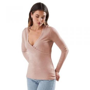 Classic Long‑Sleeve Wrap Toppie