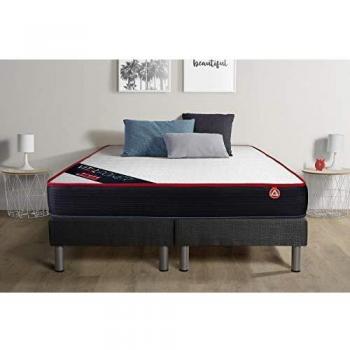 Ensemble Matelas-Sommier VITALPOWER Gris Foncé