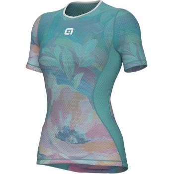 Camicia Breve Verde Azzurrino Donna S Alé Paint