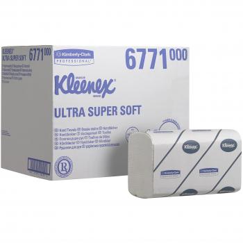 Kleenex Ultra Soft 3-Ply White Hand Towels, 96 Sheets per Pack, Set of 30 Packs (Product Code: KC01092)