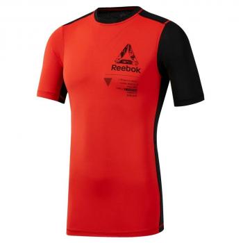 Herren-Reebok Ost Design T-Shirt, kurzärmlig, rot