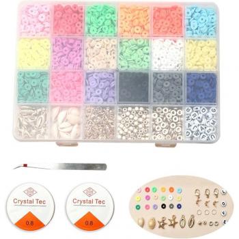 Kit de bracelets en argile avec lettres